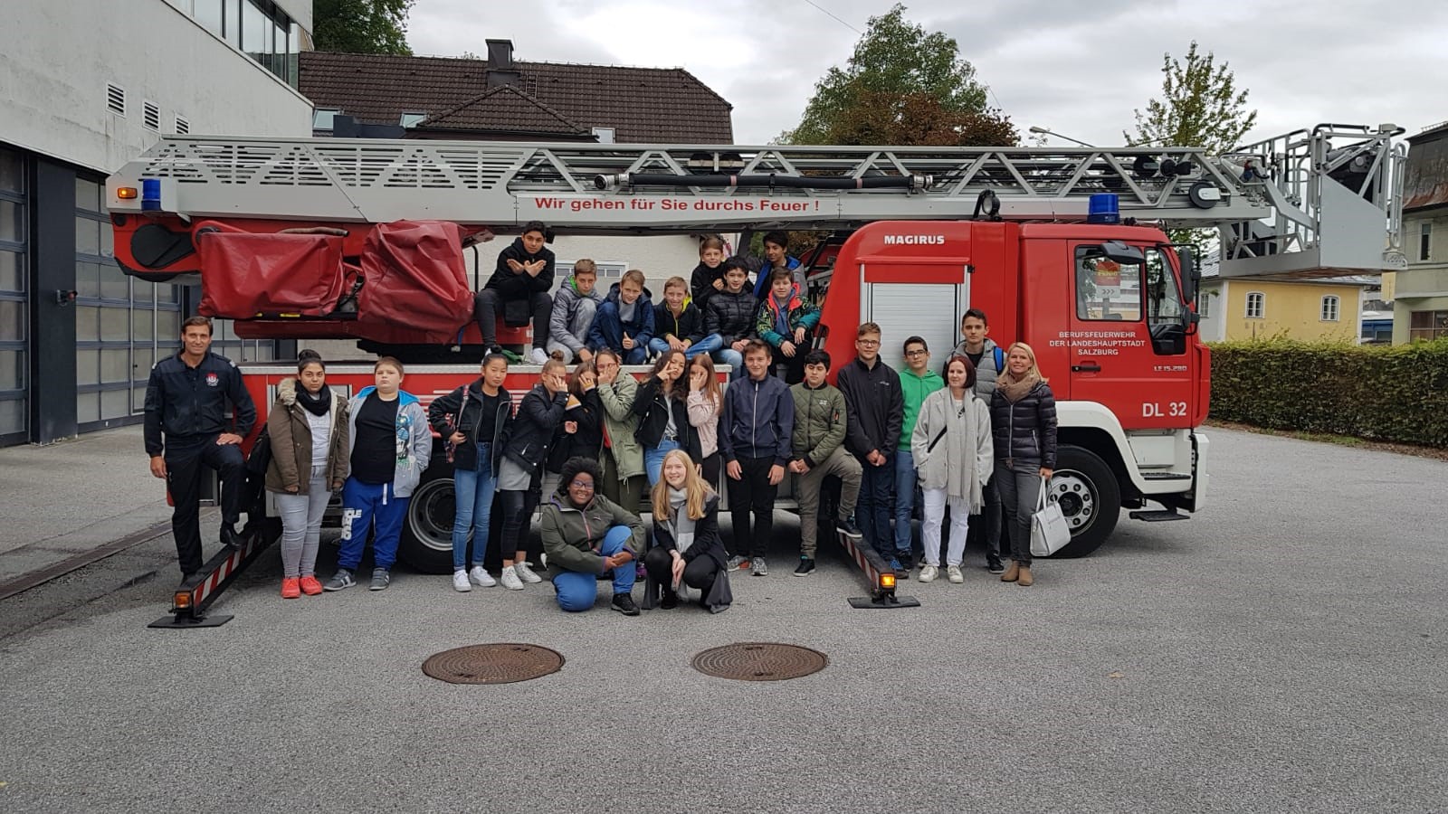 Besuch der Feuerwache Schallmoos